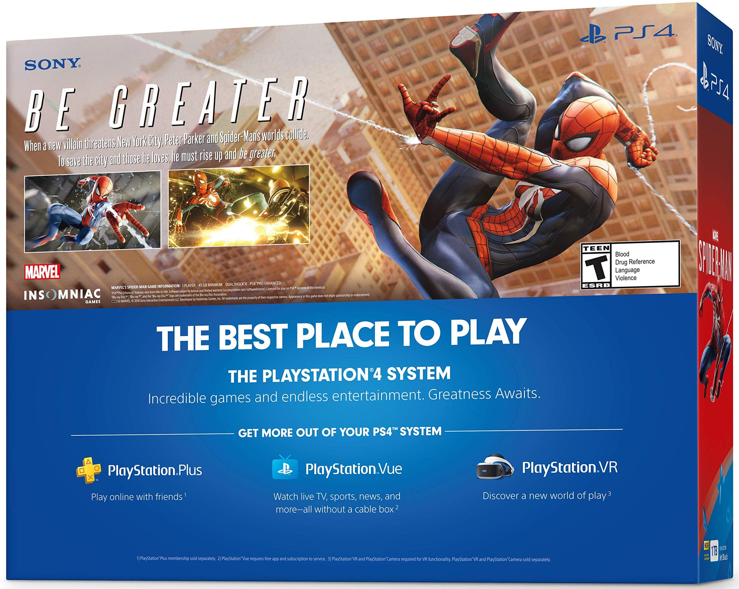 PlayStation 4 Slim 1TB Console - Marvel's Spider-Man Bundle PlayStation 4 Slim 1TB Console - Marvel's Spider-Man Bundle